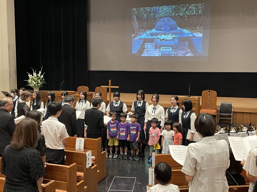 被爆81周年 広島女学院 平和祈念式